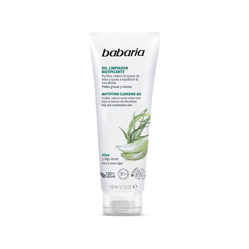 غسول جل بدون لمعة للبشرة الدهنية بالالوفيرا