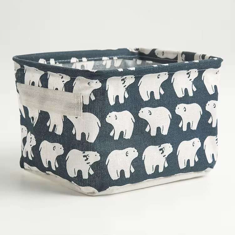 سلة تخزين قماشية 