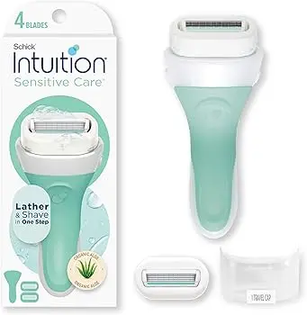 SCHICK شفرات  SENSITIVE PAKE 1 RAZOR HANDEL +2CARTRIDGES 