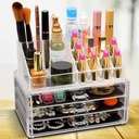 منظم مكياج اكريليك شفاف